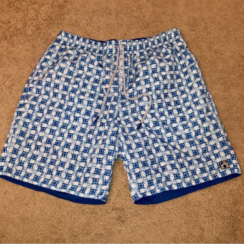 Cabana Life Medium Mens Reversible SPF/UPF 50+ Swim Trunks w/Pockets